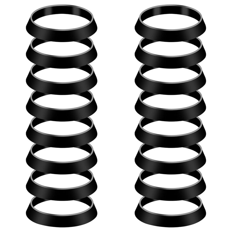 Pretwad 16 Pcs Seal Ring Silicone Washer, Cone Silicone Seal Ring, Waste Pipe Seals Rings Rubber Gasket Washers,Plumbing Washers Rubber Gasket for 1-1/2 Inch Pipe Shower Drain Kitchen Sink Faucet - Image 1